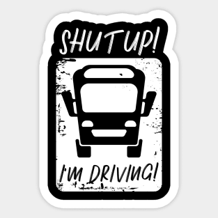 Bus bus driver school bus autobus Sticker